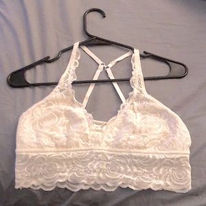medium cream colored bralette
